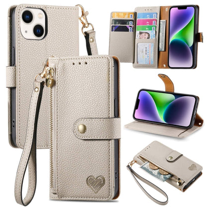 Love Zipper Lanyard Leather Phone Case, For iPhone 16, For iPhone 15 Pro Max, For iPhone 15 Pro, For iPhone 15 Plus, For iPhone 15, For iPhone 14 Plus, For iPhone 14, For iPhone 14 Pro