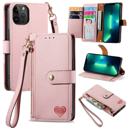 Love Zipper Lanyard Leather Phone Case, For iPhone 14 Pro Max, For iPhone 7 / 8 / SE 2022, For iPhone 13 Pro Max, For iPhone 13 Pro, For iPhone 13, For iPhone 12 / 12 Pro, For iPhone 12 Pro Max, For iPhone 11 Pro Max