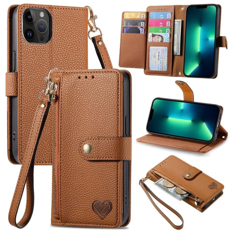 Love Zipper Lanyard Leather Phone Case, For iPhone 14 Pro Max, For iPhone 7 / 8 / SE 2022, For iPhone 13 Pro Max, For iPhone 13 Pro, For iPhone 13, For iPhone 12 / 12 Pro, For iPhone 12 Pro Max, For iPhone 11 Pro Max