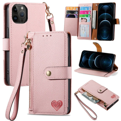 Love Zipper Lanyard Leather Phone Case, For iPhone 14 Pro Max, For iPhone 7 / 8 / SE 2022, For iPhone 13 Pro Max, For iPhone 13 Pro, For iPhone 13, For iPhone 12 / 12 Pro, For iPhone 12 Pro Max, For iPhone 11 Pro Max