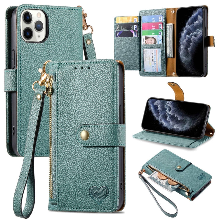 Love Zipper Lanyard Leather Phone Case, For iPhone 11, For iPhone 11 Pro, For iPhone X / XS, For iPhone XR, For iPhone XS Max, For iPhone 7 Plus / 8 Plus, For iPhone 6 Plus / 6s Plus, For iPhone 6 / 6s