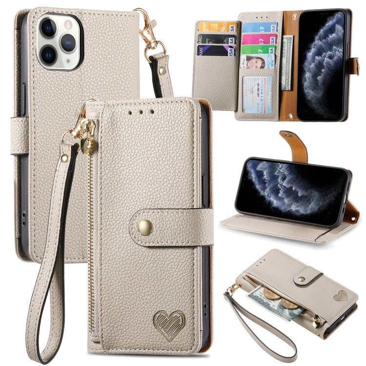 Love Zipper Lanyard Leather Phone Case, For iPhone 11, For iPhone 11 Pro, For iPhone X / XS, For iPhone XR, For iPhone XS Max, For iPhone 7 Plus / 8 Plus, For iPhone 6 Plus / 6s Plus, For iPhone 6 / 6s
