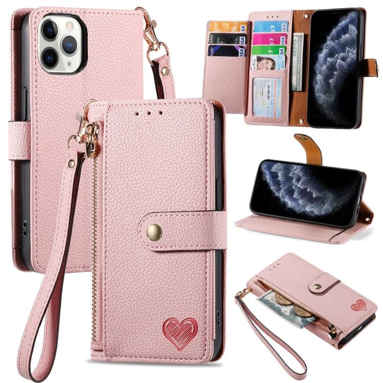 Love Zipper Lanyard Leather Phone Case, For iPhone 14 Pro Max, For iPhone 7 / 8 / SE 2022, For iPhone 13 Pro Max, For iPhone 13 Pro, For iPhone 13, For iPhone 12 / 12 Pro, For iPhone 12 Pro Max, For iPhone 11 Pro Max