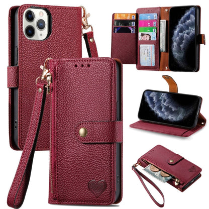 Love Zipper Lanyard Leather Phone Case, For iPhone 14 Pro Max, For iPhone 7 / 8 / SE 2022, For iPhone 13 Pro Max, For iPhone 13 Pro, For iPhone 13, For iPhone 12 / 12 Pro, For iPhone 12 Pro Max, For iPhone 11 Pro Max