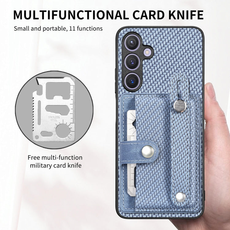 Wristband Kickstand Wallet Back Phone Case with Tool Knife, For Samsung Galaxy A57 5G, For Samsung Galaxy A37 5G, For Samsung Galaxy S25 Edge 5G, For Samsung Galaxy A56 5G, For Samsung Galaxy A36, For Samsung Galaxy S25 5G, For Samsung Galaxy S25+ 5G  ...