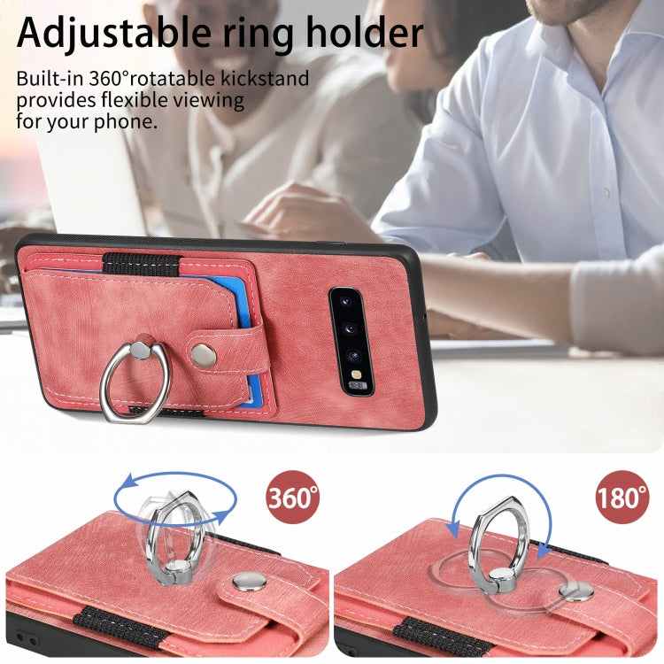 Retro Skin-feel Ring Card Wallet Phone Case, For Samsung Galaxy S24 FE 5G, For Sumsung Galaxy A55 5G, For Samsung Galaxy A35 5G, For Samsung Galaxy S24 Ultra 5G, For Samsung Galaxy S24+ 5G, For Samsung Galaxy A15, For Samsung Galaxy S8+                ...