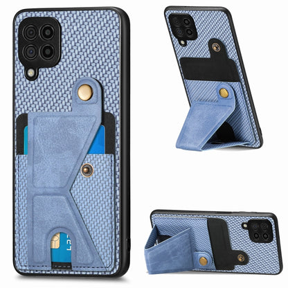 Carbon Fiber Wallet Flip Card K-shaped Holder Phone Case, For Samsung Galaxy A57 5G, For Samsung Galaxy A37 5G, For Samsung Galaxy S25 Edge 5G, For Samsung Galaxy A56 5G, For Samsung Galaxy A36, For Samsung Galaxy S24 Ultra 5G, For Samsung Galaxy S24+ ...