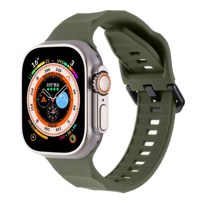 Ripple Silicone Sports Watch Band, For Apple Watch Ultra 49mm, For Apple Watch 8 45mm, For Apple Watch SE 2022 44mm