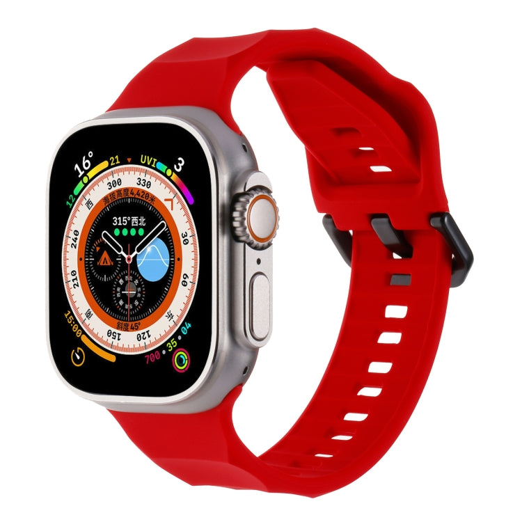 Ripple Silicone Sports Watch Band, For Apple Watch 7 45mm, For Apple Watch SE 44mm, For Apple Watch 6 44mm
