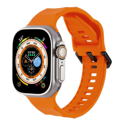 Ripple Silicone Sports Watch Band, For Apple Watch 7 45mm, For Apple Watch SE 44mm, For Apple Watch 6 44mm
