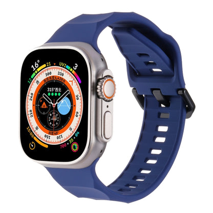 Ripple Silicone Sports Watch Band, For Apple Watch 7 45mm, For Apple Watch SE 44mm, For Apple Watch 6 44mm