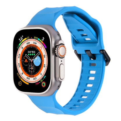 Ripple Silicone Sports Watch Band, For Apple Watch 7 45mm, For Apple Watch SE 44mm, For Apple Watch 6 44mm