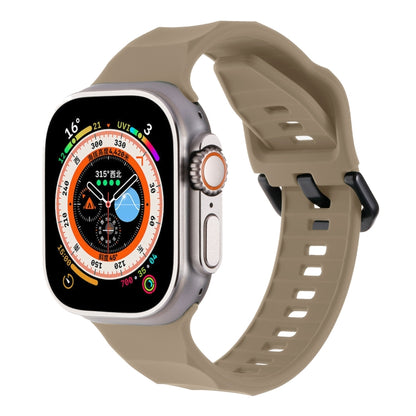 Ripple Silicone Sports Watch Band, For Apple Watch 7 45mm, For Apple Watch SE 44mm, For Apple Watch 6 44mm
