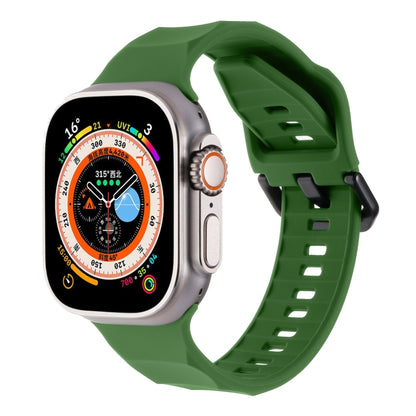 Ripple Silicone Sports Watch Band, For Apple Watch 7 45mm, For Apple Watch SE 44mm, For Apple Watch 6 44mm