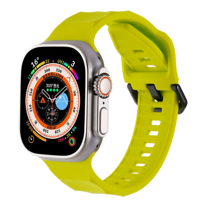 Ripple Silicone Sports Watch Band, For Apple Watch 7 45mm, For Apple Watch SE 44mm, For Apple Watch 6 44mm