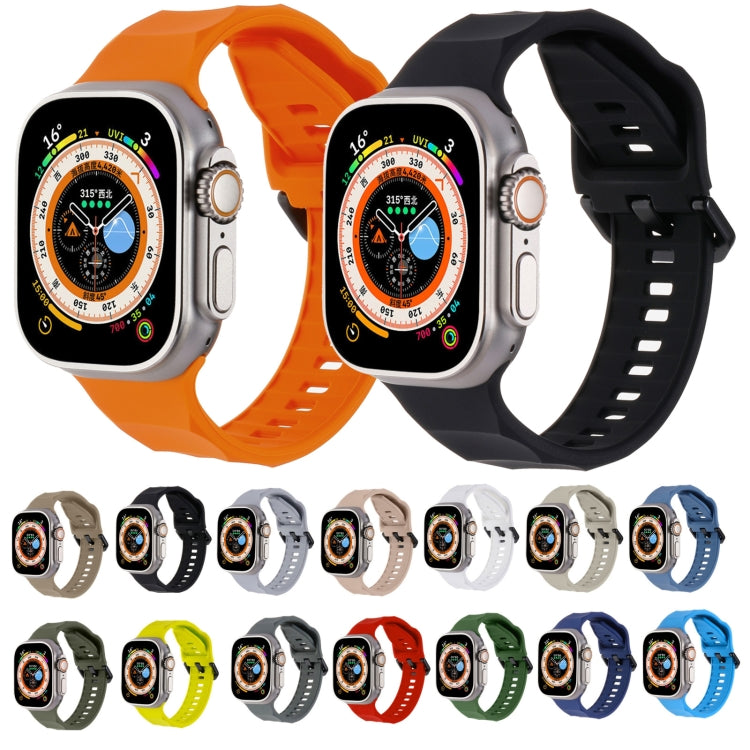 Ripple Silicone Sports Watch Band, For Apple Watch 7 45mm, For Apple Watch SE 44mm, For Apple Watch 6 44mm