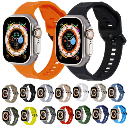 Ripple Silicone Sports Watch Band, For Apple Watch 7 45mm, For Apple Watch SE 44mm, For Apple Watch 6 44mm