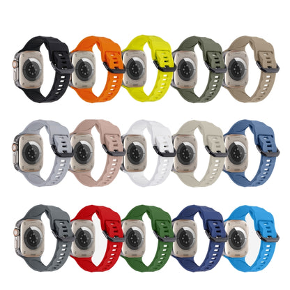 Ripple Silicone Sports Watch Band, For Apple Watch 7 45mm, For Apple Watch SE 44mm, For Apple Watch 6 44mm