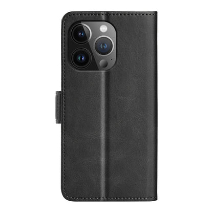Dual-side Magnetic Buckle Horizontal Flip Leather Phone Case, For iPhone 15 Pro Max, For iPhone 15 Pro, For iPhone 15 Plus, For iPhone 15