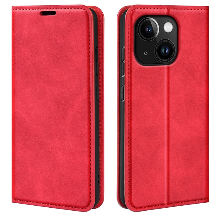Retro-skin Magnetic Suction Leather Phone Case, For iPhone 15 Pro Max, For iPhone 15 Pro, For iPhone 15 Plus, For iPhone 15