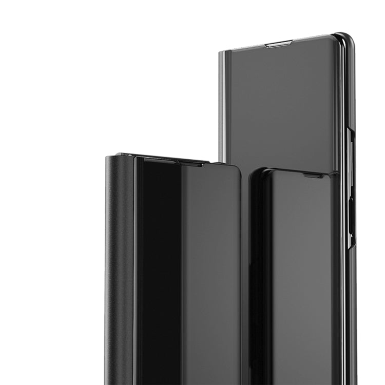 Plated Mirror Horizontal Flip Leather Phone Case with Holder, For Galaxy Z Fold8 5G, For Galaxy Z TriFold, For Galaxy Z Fold7, For Galaxy Z Fold6, For Galaxy Z Fold5 5G