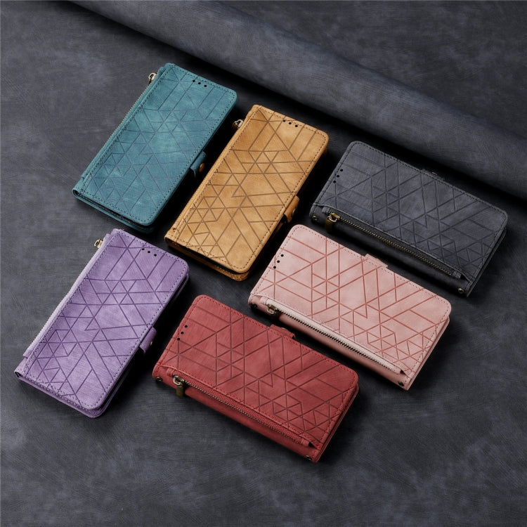 Geometric Zipper Wallet Side Buckle Leather Phone Case, Samsung Galaxy A05s, For Samsung Galaxy A25 5G, For Samsung Galaxy S23 FE 5G, For Samsung Galaxy A24 4G, For Samsung Galaxy A23 5G, For Samsung Galaxy A14 4G, For Samsung Galaxy A24 5G            ...
