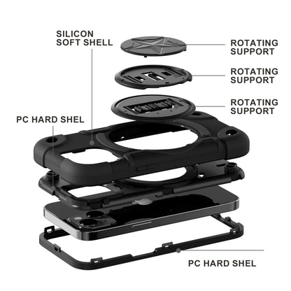 Shield PC Hybrid Silicone Phone Case, For iPhone 14, For iPhone 14 Pro Max, For iPhone 13 Pro Max, For iPhone 13