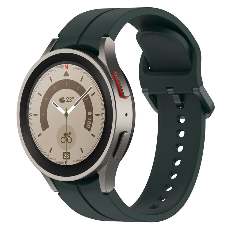 Grooved Color Buckle Silicone Watch Band, For Samsung Galaxy Watch 6 / 6 Classic