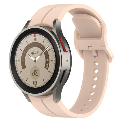 Grooved Color Buckle Silicone Watch Band, For Samsung Galaxy Watch 6 / 6 Classic