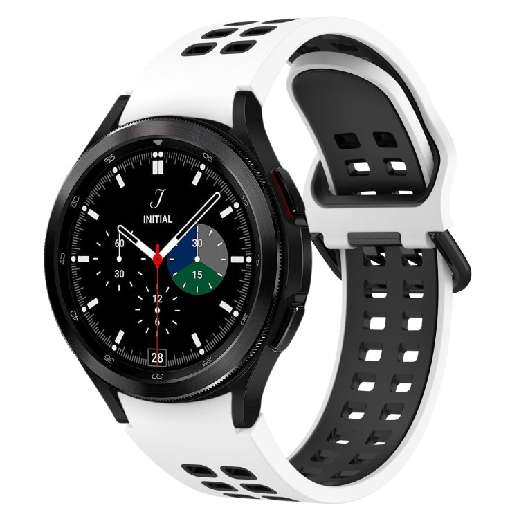 Two-Color Breathable Silicone Watch Band, For Samsung  Galaxy Watch 4 Classic 42mm