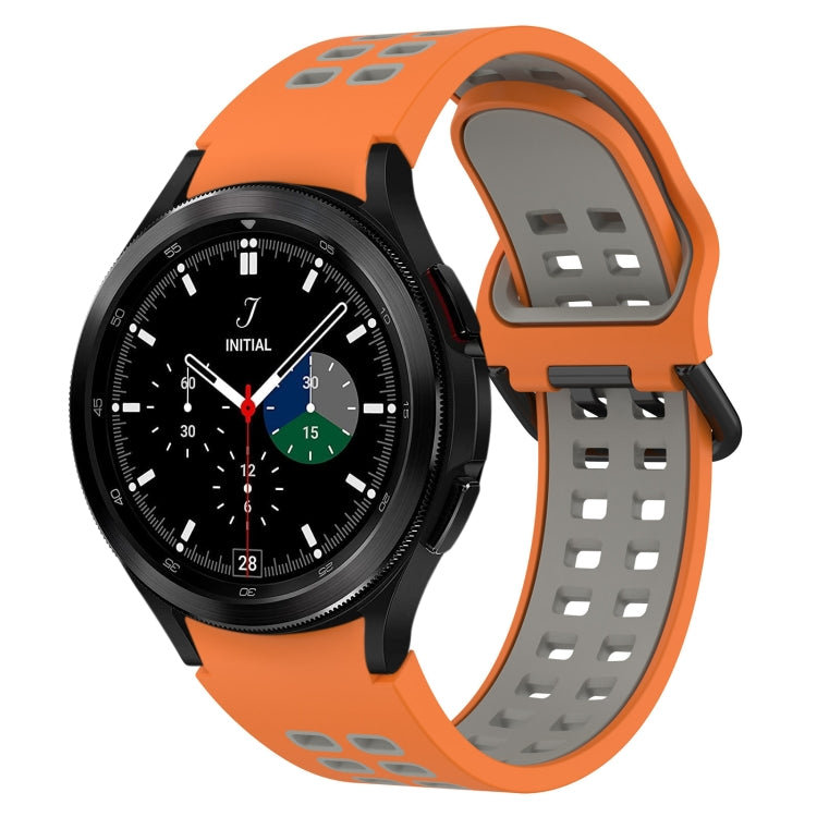 Two-Color Breathable Silicone Watch Band, For Samsung  Galaxy Watch 4 Classic 42mm