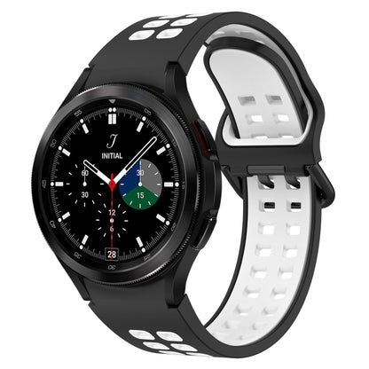 Two-Color Breathable Silicone Watch Band, For Samsung  Galaxy Watch 4 Classic 42mm
