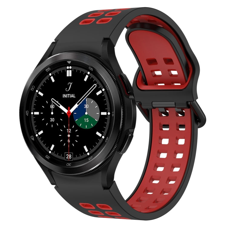 Two-Color Breathable Silicone Watch Band, For Samsung  Galaxy Watch 4 Classic 42mm