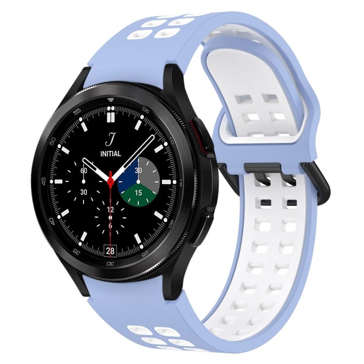 Two-Color Breathable Silicone Watch Band, For Samsung  Galaxy Watch 4 Classic 42mm