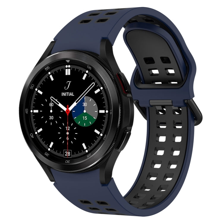 Two-Color Breathable Silicone Watch Band, For Samsung  Galaxy Watch 4 Classic 42mm