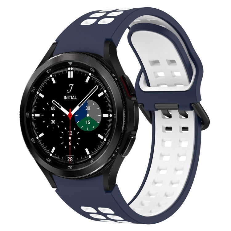 Two-Color Breathable Silicone Watch Band, For Samsung  Galaxy Watch 4 Classic 42mm