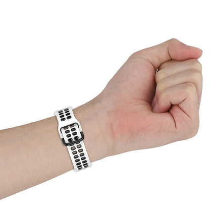 Two-Color Breathable Silicone Watch Band, For Samsung  Galaxy Watch 4 Classic 42mm