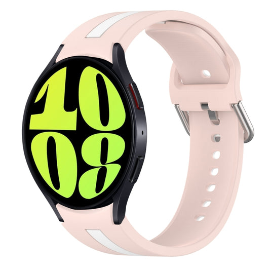 Two-Color Silicone Watch Band, For Samsung Galaxy Watch 6 44mm, For Samsung Galaxy Watch 6 40mm, For Samsung Galaxy Watch 6 Classic 43mm, For Samsung Galaxy watch 5 Pro Golf Edition, For Samsung Galaxy watch 5 Golf Edition