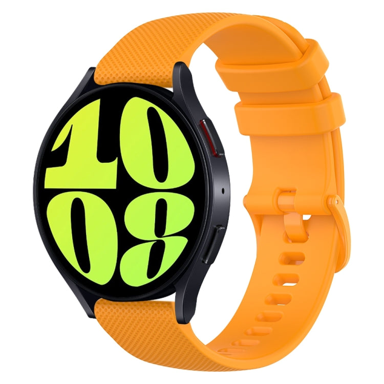 20mm Checkered Silicone Watch Band, For Samsung Galaxy Watch 6 Classic 47mm, For Samsung Galaxy Watch 6 44mm, For Samsung Galaxy Watch 6 40mm, For Samsung Galaxy Watch 6 Classic 43mm