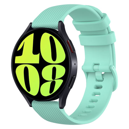 20mm Checkered Silicone Watch Band, For Samsung Galaxy Watch 6 Classic 47mm, For Samsung Galaxy Watch 6 44mm, For Samsung Galaxy Watch 6 40mm, For Samsung Galaxy Watch 6 Classic 43mm
