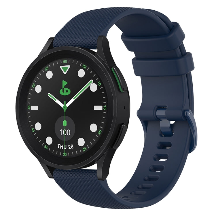 20mm Checkered Silicone Watch Band, For Samsung Galaxy watch 5 Pro Golf Edition, For Samsung Galaxy watch 5 Golf Edition, For Samsung Galaxy Watch 5  44mm, For Samsung Galaxy Watch 5 Pro  45mm