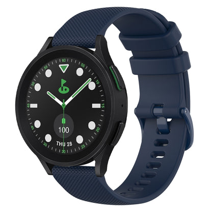 20mm Checkered Silicone Watch Band, For Samsung Galaxy watch 5 Pro Golf Edition, For Samsung Galaxy watch 5 Golf Edition, For Samsung Galaxy Watch 5  44mm, For Samsung Galaxy Watch 5 Pro  45mm