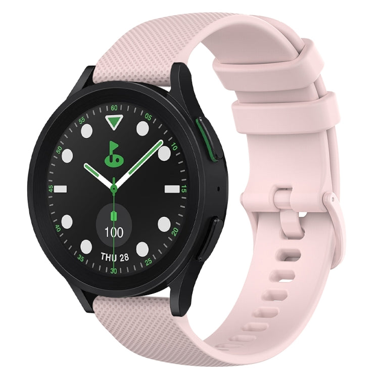 20mm Checkered Silicone Watch Band, For Samsung Galaxy watch 5 Pro Golf Edition, For Samsung Galaxy watch 5 Golf Edition, For Samsung Galaxy Watch 5  44mm, For Samsung Galaxy Watch 5 Pro  45mm