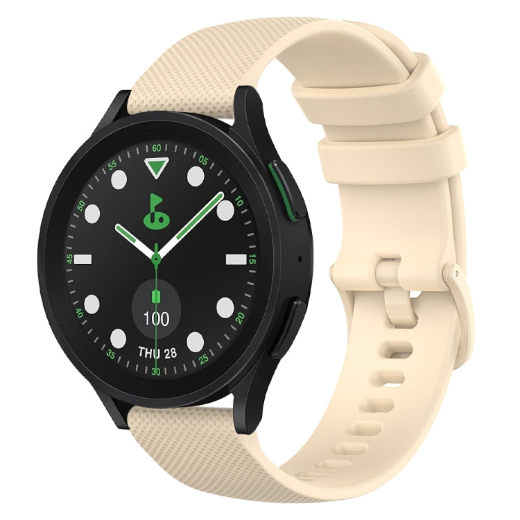 20mm Checkered Silicone Watch Band, For Samsung Galaxy watch 5 Pro Golf Edition, For Samsung Galaxy watch 5 Golf Edition, For Samsung Galaxy Watch 5  44mm, For Samsung Galaxy Watch 5 Pro  45mm