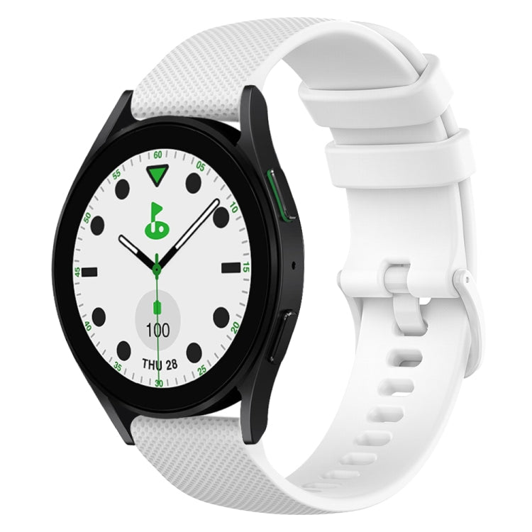 20mm Checkered Silicone Watch Band, For Samsung Galaxy watch 5 Pro Golf Edition, For Samsung Galaxy watch 5 Golf Edition, For Samsung Galaxy Watch 5  44mm, For Samsung Galaxy Watch 5 Pro  45mm
