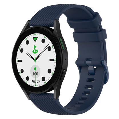 20mm Checkered Silicone Watch Band, For Samsung Galaxy watch 5 Pro Golf Edition, For Samsung Galaxy watch 5 Golf Edition, For Samsung Galaxy Watch 5  44mm, For Samsung Galaxy Watch 5 Pro  45mm