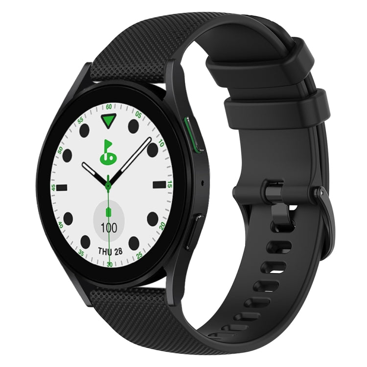 20mm Checkered Silicone Watch Band, For Samsung Galaxy watch 5 Pro Golf Edition, For Samsung Galaxy watch 5 Golf Edition, For Samsung Galaxy Watch 5  44mm, For Samsung Galaxy Watch 5 Pro  45mm