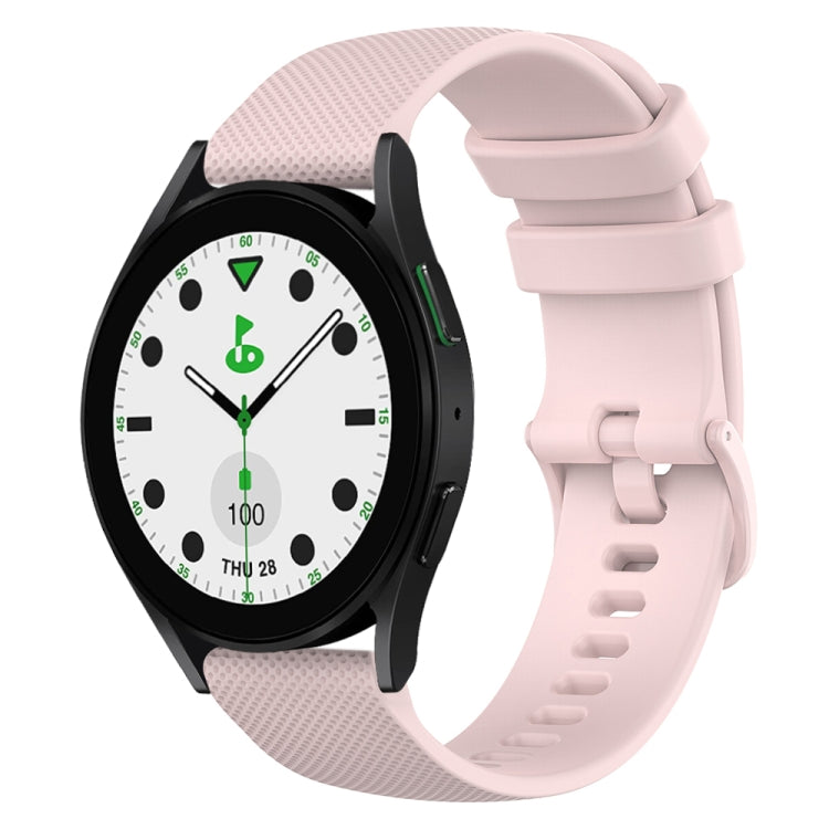 20mm Checkered Silicone Watch Band, For Samsung Galaxy watch 5 Pro Golf Edition, For Samsung Galaxy watch 5 Golf Edition, For Samsung Galaxy Watch 5  44mm, For Samsung Galaxy Watch 5 Pro  45mm