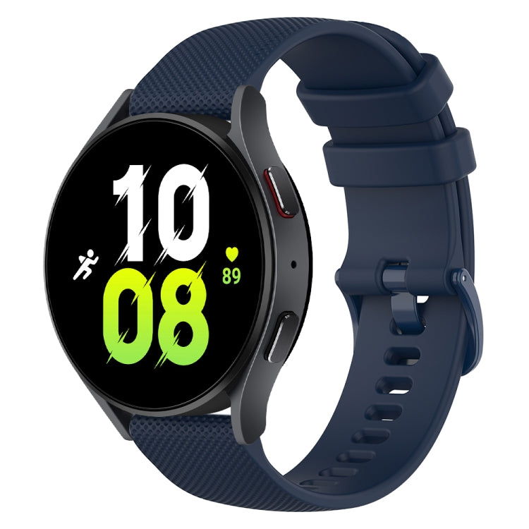 20mm Checkered Silicone Watch Band, For Samsung Galaxy watch 5 Pro Golf Edition, For Samsung Galaxy watch 5 Golf Edition, For Samsung Galaxy Watch 5  44mm, For Samsung Galaxy Watch 5 Pro  45mm
