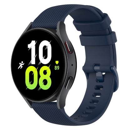 20mm Checkered Silicone Watch Band, For Samsung Galaxy watch 5 Pro Golf Edition, For Samsung Galaxy watch 5 Golf Edition, For Samsung Galaxy Watch 5  44mm, For Samsung Galaxy Watch 5 Pro  45mm
